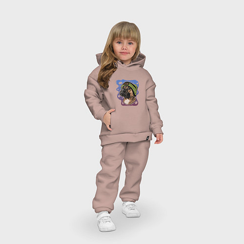 Детский костюм оверсайз Боксер / Пыльно-розовый – фото 3