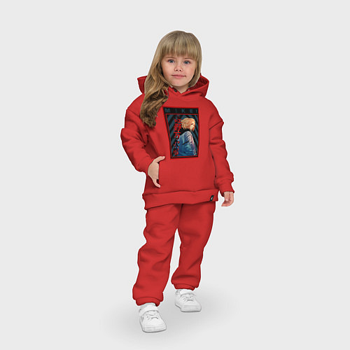 Детский костюм оверсайз Майки Токийские Мстители Микки / Красный – фото 3