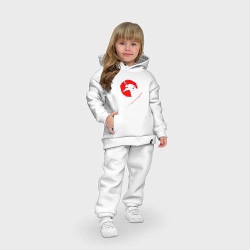 Детский костюм оверсайз EVA-02 ЕВА-02 WHITE ED / Белый – фото 3