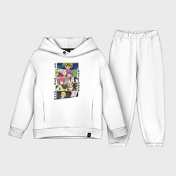 Детский костюм оверсайз Семь смертных грехов, аниме, цвет: белый