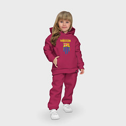Детский костюм оверсайз Барселона Испания, цвет: маджента — фото 2