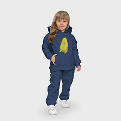 Детский костюм оверсайз Папайя, цвет: тёмно-синий — фото 2