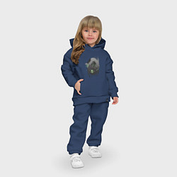 Детский костюм оверсайз Болотное чудовище, цвет: тёмно-синий — фото 2