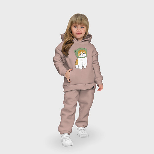 Детский костюм оверсайз Котолягушонок / Пыльно-розовый – фото 3