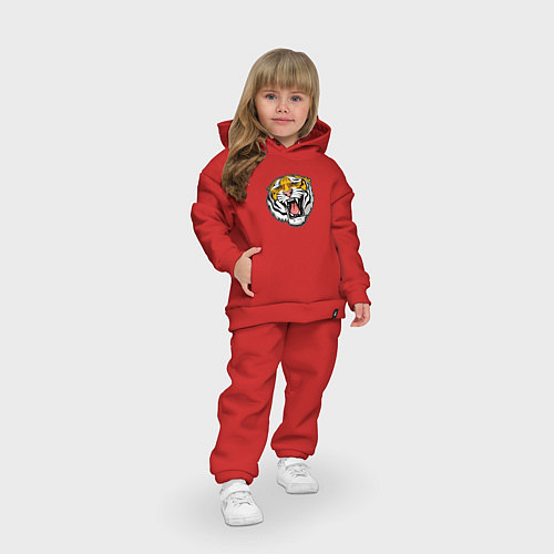 Детский костюм оверсайз Tiger / Красный – фото 3