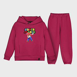 Детский костюм оверсайз Super Mario Dab, цвет: маджента
