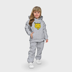 Детский костюм оверсайз Yellow Tiger, цвет: меланж — фото 2