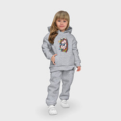 Детский костюм оверсайз Единорог - хиппи, цвет: меланж — фото 2