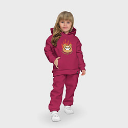 Детский костюм оверсайз Guoba Get Them, цвет: маджента — фото 2