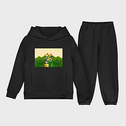 Детский костюм оверсайз Mario Coins, цвет: черный