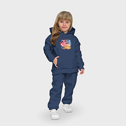Детский костюм оверсайз BRIGHT SNOW BOARD, цвет: тёмно-синий — фото 2