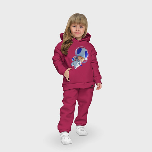 Детский костюм оверсайз Space Toad / Маджента – фото 3