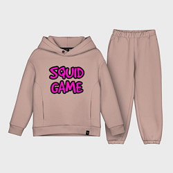 Детский костюм оверсайз Squid Game Pinker, цвет: пыльно-розовый