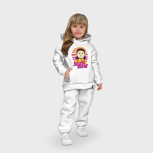 Детский костюм оверсайз Doll Squid Game / Белый – фото 3