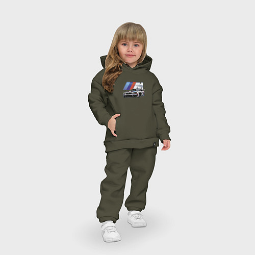 Детский костюм оверсайз BMW Motorsport Racing Team / Хаки – фото 3