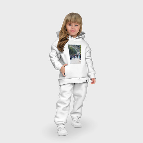 Детский костюм оверсайз QR-Будущее / Белый – фото 3
