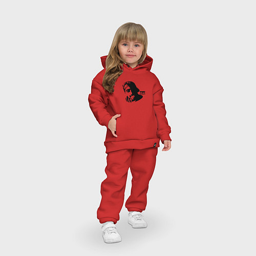 Детский костюм оверсайз Тупак 2022 / Красный – фото 3