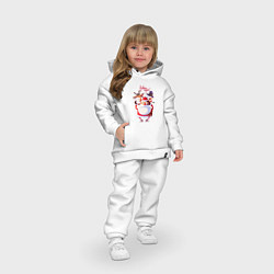 Детский костюм оверсайз НОВОГОДНИЕ ГЕРОИ ЗИМА БЛИЗКО 2022, цвет: белый — фото 2