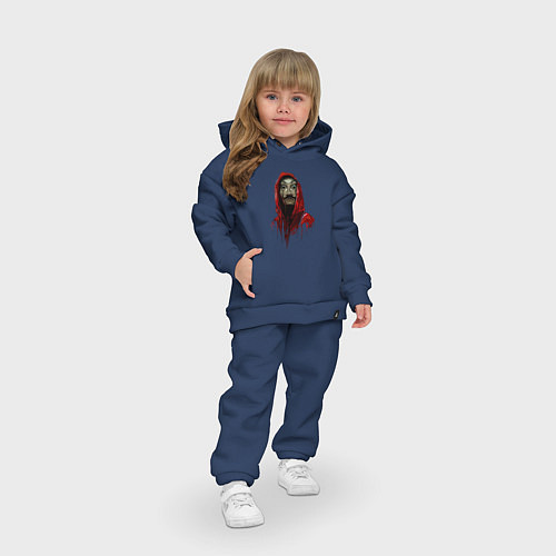 Детский костюм оверсайз De Papel / Тёмно-синий – фото 3