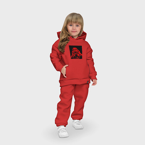 Детский костюм оверсайз LOVV66 ФИЗИКАЛ ПЭЙН / Красный – фото 3