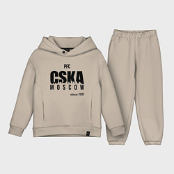 Детский костюм оверсайз CSKA since 1911, цвет: миндальный