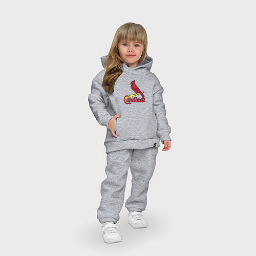 Детский костюм оверсайз St Louis Cardinals - baseball team / Меланж – фото 3