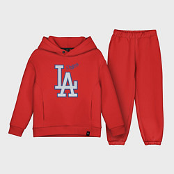 Детский костюм оверсайз Los Angeles Dodgers - baseball team, цвет: красный