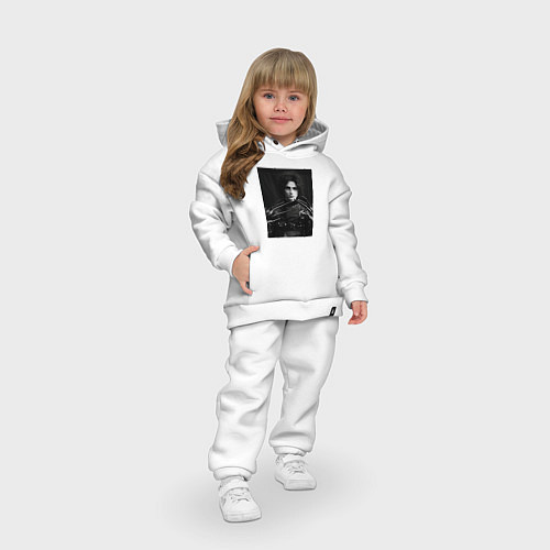 Детский костюм оверсайз Тимоти Шаламе черно белое фото / Белый – фото 3