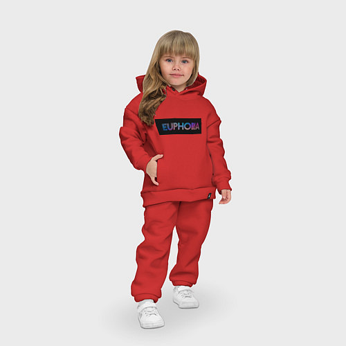 Детский костюм оверсайз Сериал Euphoria - Эйфория / Красный – фото 3