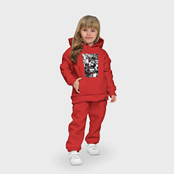 Детский костюм оверсайз АСТА Черный Клевер Панели Манги, цвет: красный — фото 2