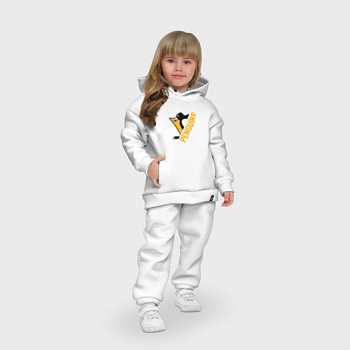 Детский костюм оверсайз Pittsburgh Penguins Питтсбург Пингвинз / Белый – фото 3