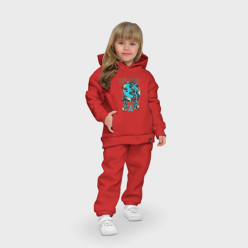 Детский костюм оверсайз Лапша китайская с палочками / Красный – фото 3