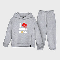 Детский костюм оверсайз I LOVE PUNK ROCK, цвет: меланж