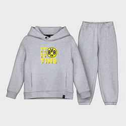 Детский костюм оверсайз Borussia Dortmund Боруссия Дортмунд, цвет: меланж