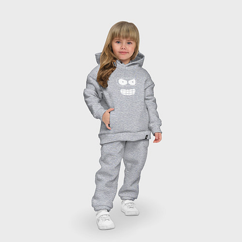 Детский костюм оверсайз БЕНДЕР, ФУТУРАМА / Меланж – фото 3