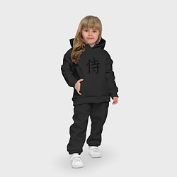 Детский костюм оверсайз САМУРАЙ ИЕРОГЛИФ, цвет: черный — фото 2