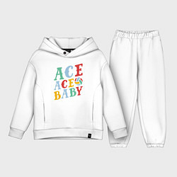 Детский костюм оверсайз Ace Ace Baby, цвет: белый