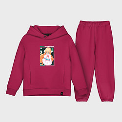 Детский костюм оверсайз Fairy Tail, Мавис Вермиллион, цвет: маджента