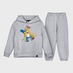 Детский костюм оверсайз Simpsons donuts, цвет: меланж