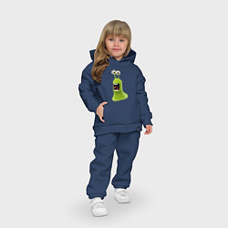 Детский костюм оверсайз Испуганный слизняк, цвет: тёмно-синий — фото 2