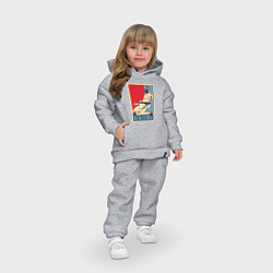 Детский костюм оверсайз Benzema, цвет: меланж — фото 2
