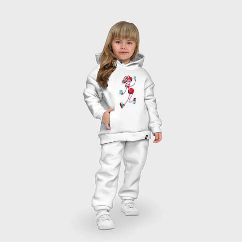 Детский костюм оверсайз POPPY PLAYTIME - Мама длинные ноги / Белый – фото 3