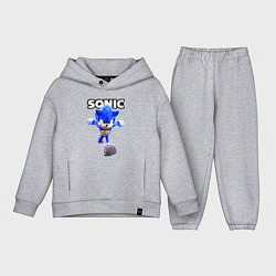 Детский костюм оверсайз Sonic the Hedgehog 2022, цвет: меланж