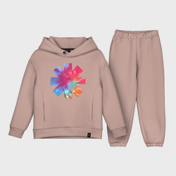 Детский костюм оверсайз RHCP Color, цвет: пыльно-розовый