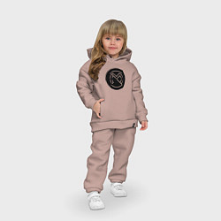 Детский костюм оверсайз Paraspectral - Rotersand и Stigmata, цвет: пыльно-розовый — фото 2