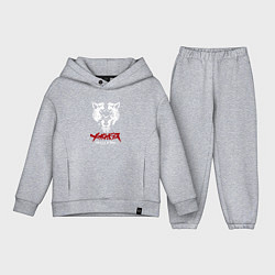 Детский костюм оверсайз Megalo box Wolf, цвет: меланж