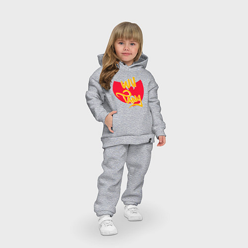 Детский костюм оверсайз Wu-Tang Red / Меланж – фото 3