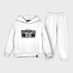 Детский костюм оверсайз Wu-Tang Boombox, цвет: белый