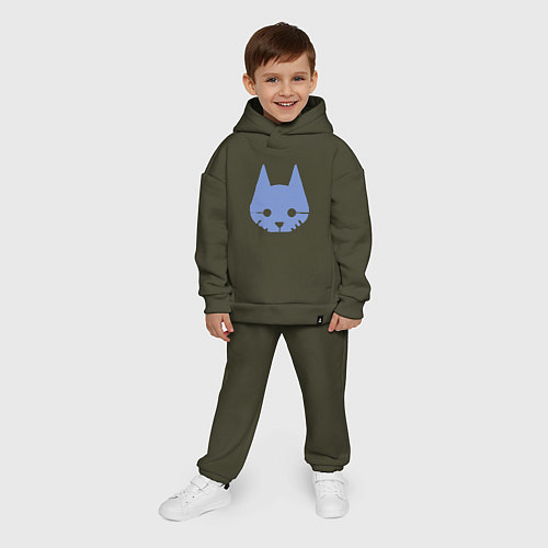 Детский костюм оверсайз Stray Blue / Хаки – фото 4