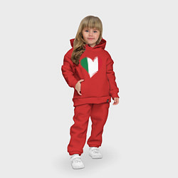 Детский костюм оверсайз Сердце - Италия, цвет: красный — фото 2